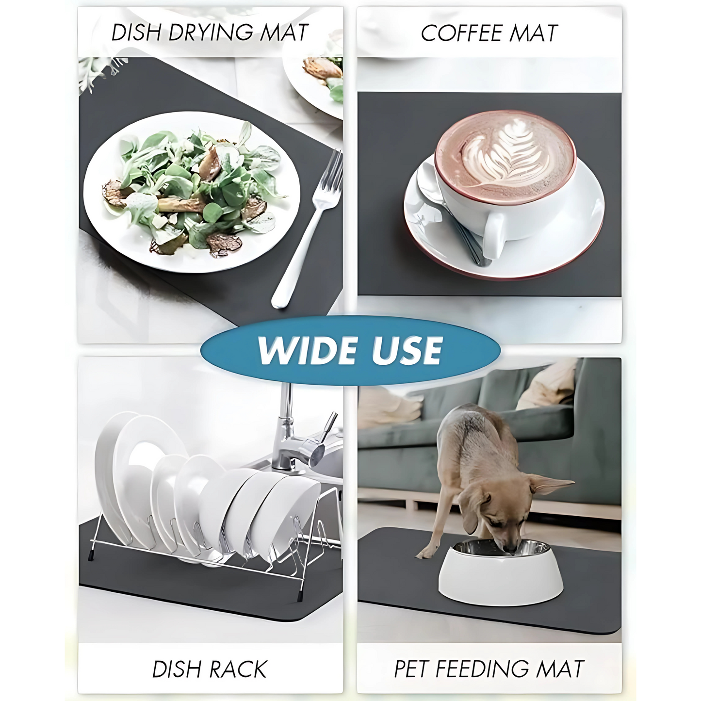 Quick-Drying Kitchen Mat – Absorbent, Durable & Easy to Clean | ( Buy 1 Get 1 FREE! )
